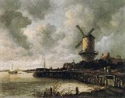 Jacob van Ruisdael The Windmill at Wijk bij Duurstede oil on canvas